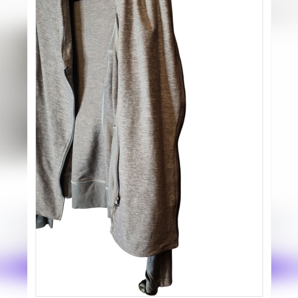 Lululemon Bhakti Double Zipper Yoga Jacket in Heather Slate Gray Women's Size 4 - Picture 12 of 13